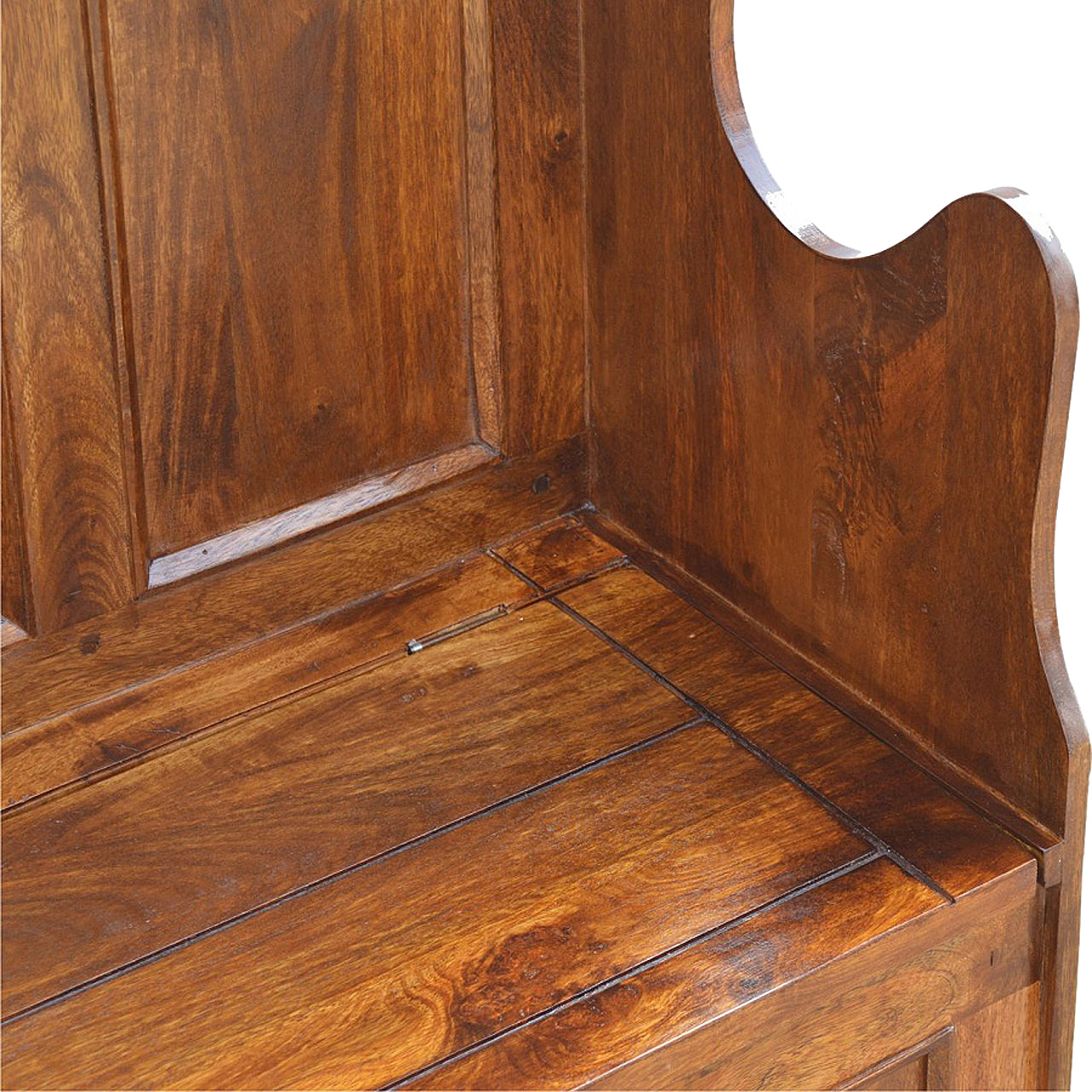 Lid up County Style Monks Bench - Image 5