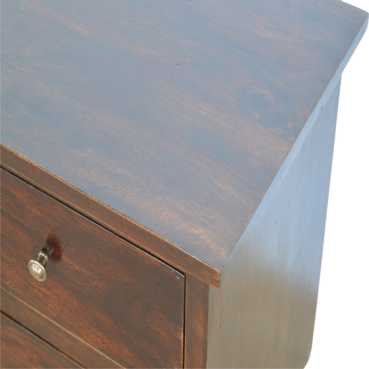 Walnut 2 Drawer Nordic Bedside - Image 3