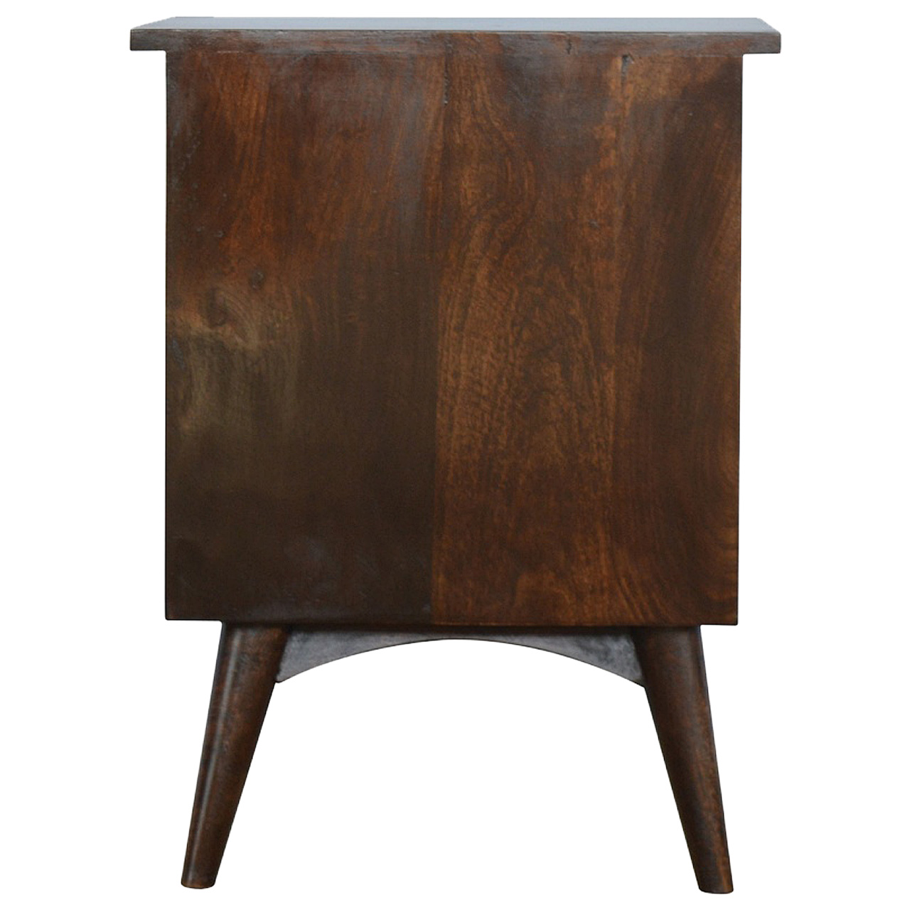 Walnut 2 Drawer Nordic Bedside - Image 8