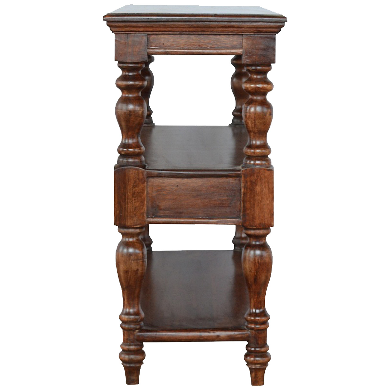 Solid Wood Turned Leg Console Table - Image 6