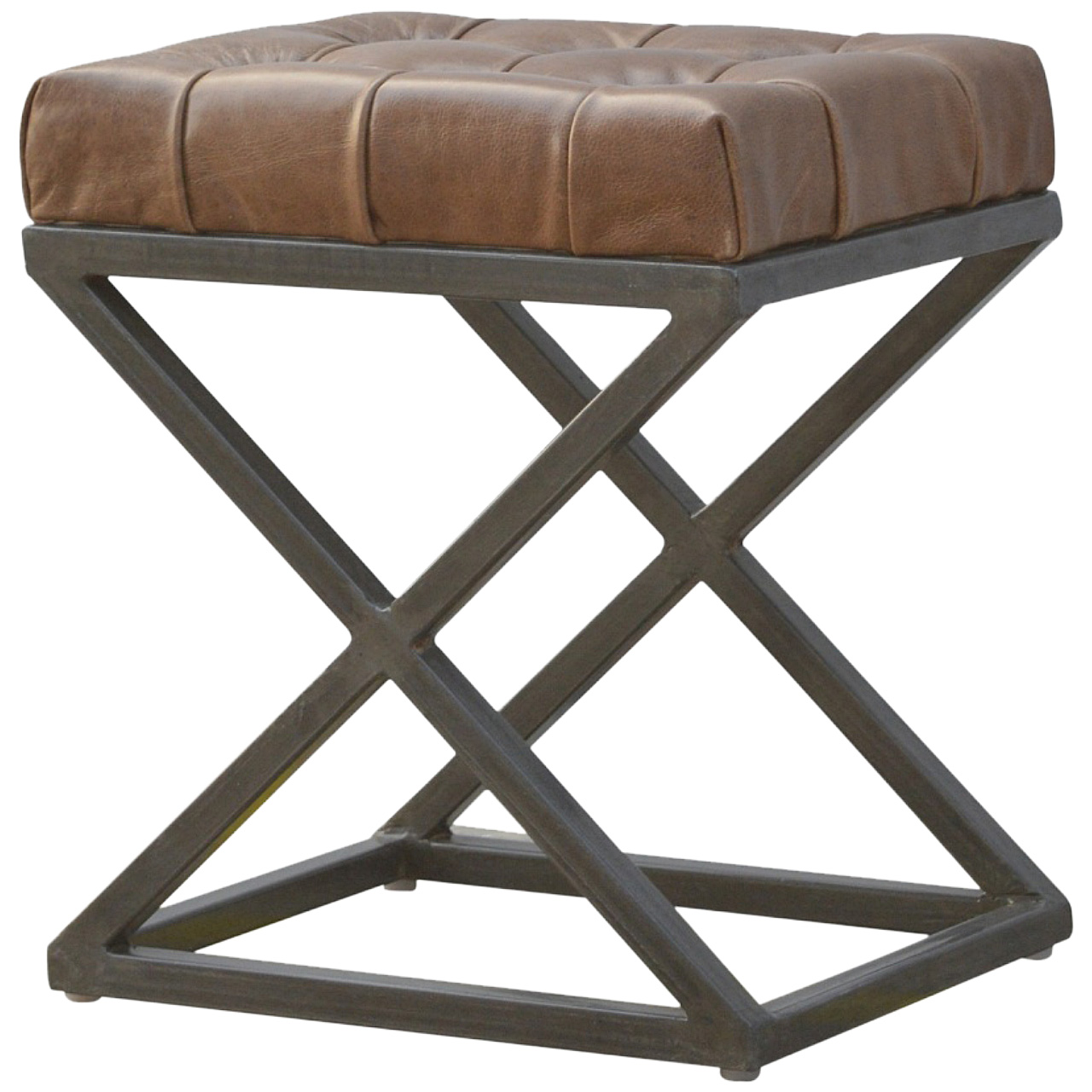 Industrial Cross Metal Coffee Table - Image 2