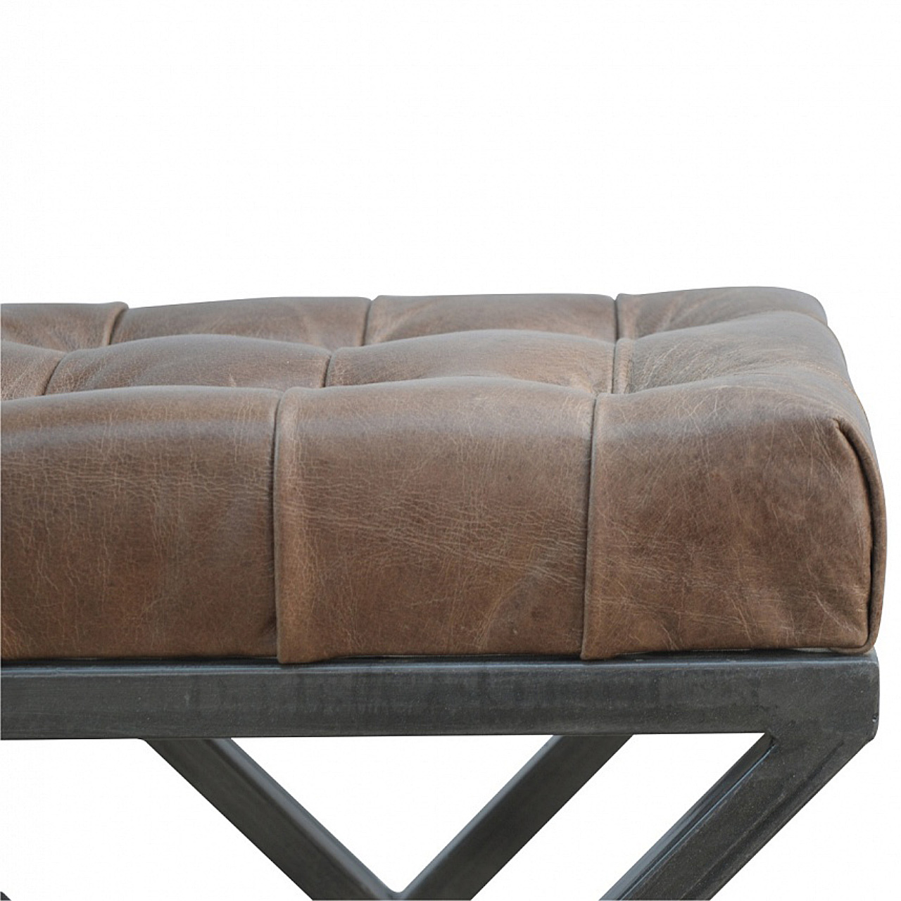 Industrial Cross Metal Coffee Table - Image 3
