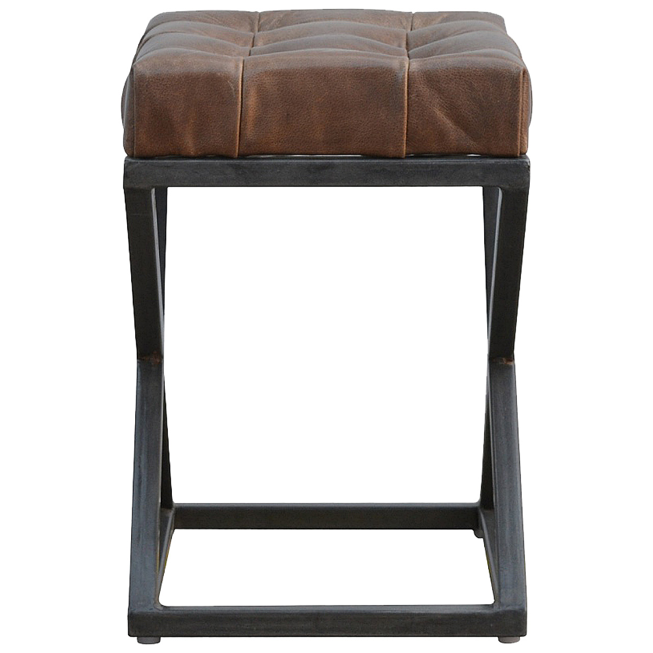 Industrial Cross Metal Coffee Table - Image 9