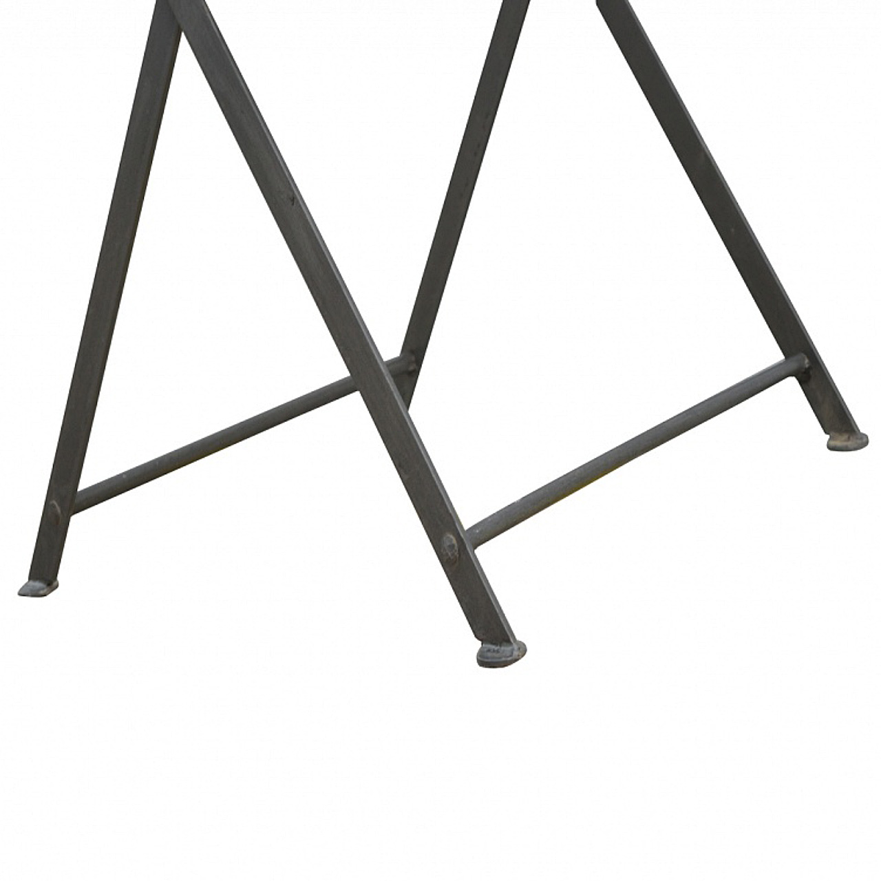 Wood Tray With Cross Iron Base - Image 5