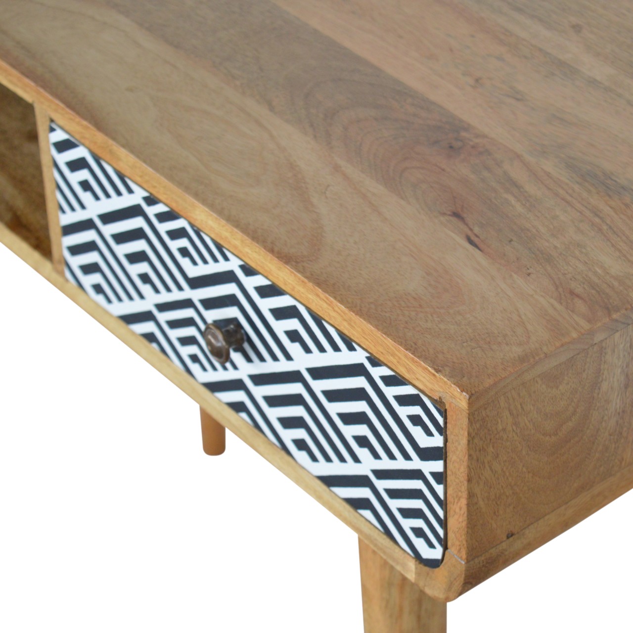 Monochrome Print Writing Desk - Image 4
