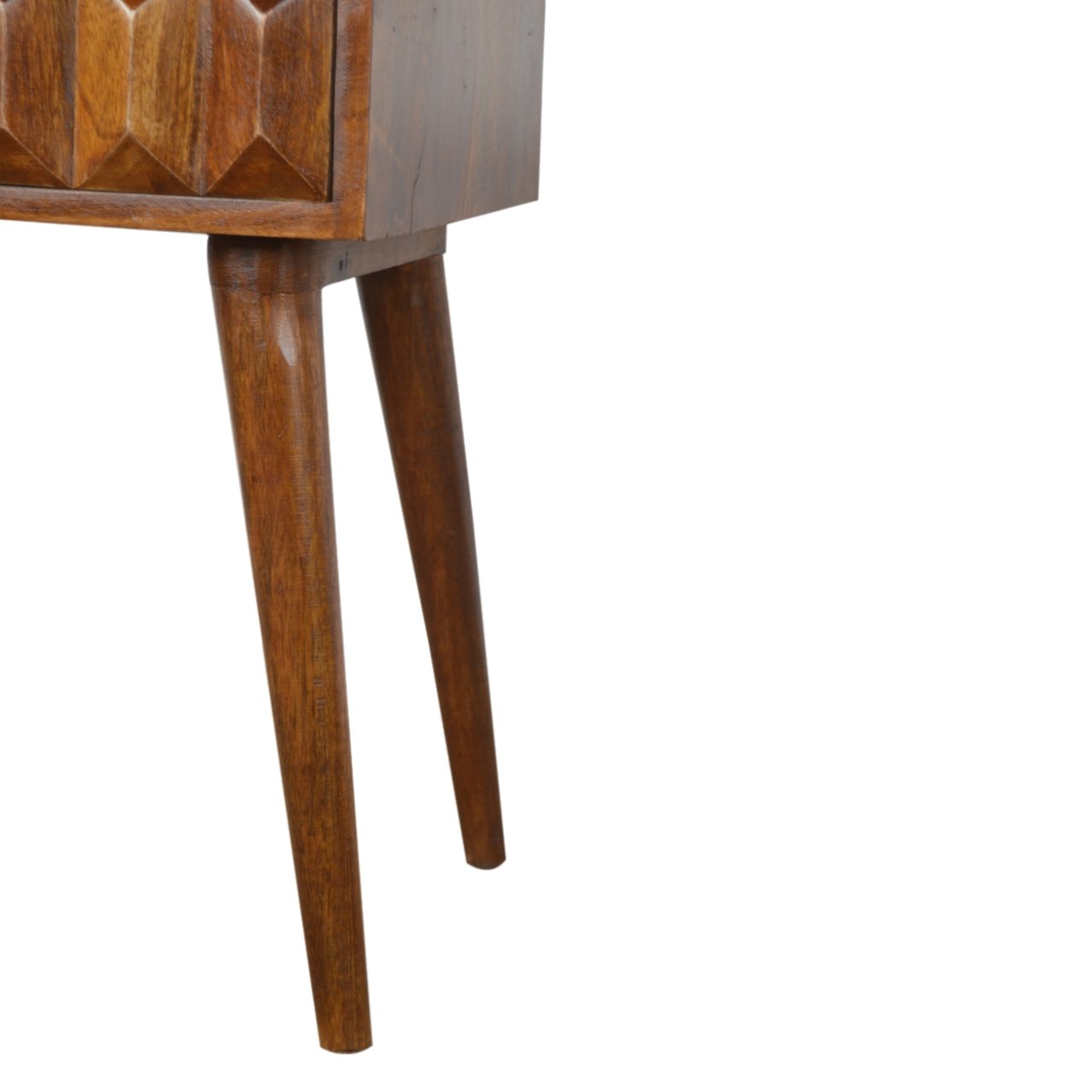 Carved Chestnut Bedside - Image 7